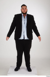 Man White Overweight Male Studio Poses